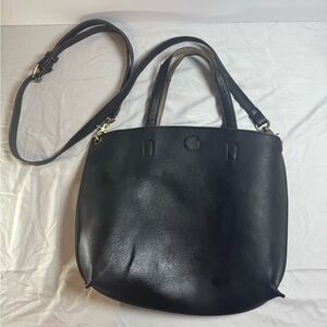 Black tote bag